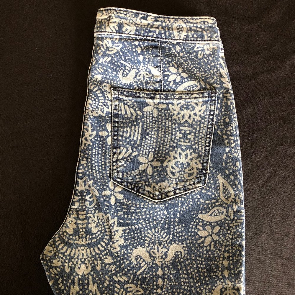 Free People Printed Embellished Just Float On Flare Size 27 - Picture 8 of 16